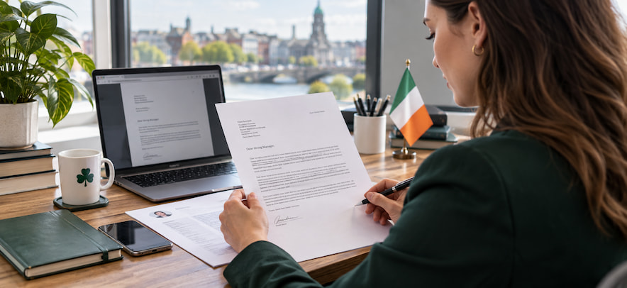 Carta de presentación en inglés para trabajar en Irlanda